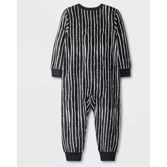 The Nightmare Before Christmas Jack Blanket Sleeper Footed Pajamas Hat 18 Months - Picture 4 of 6